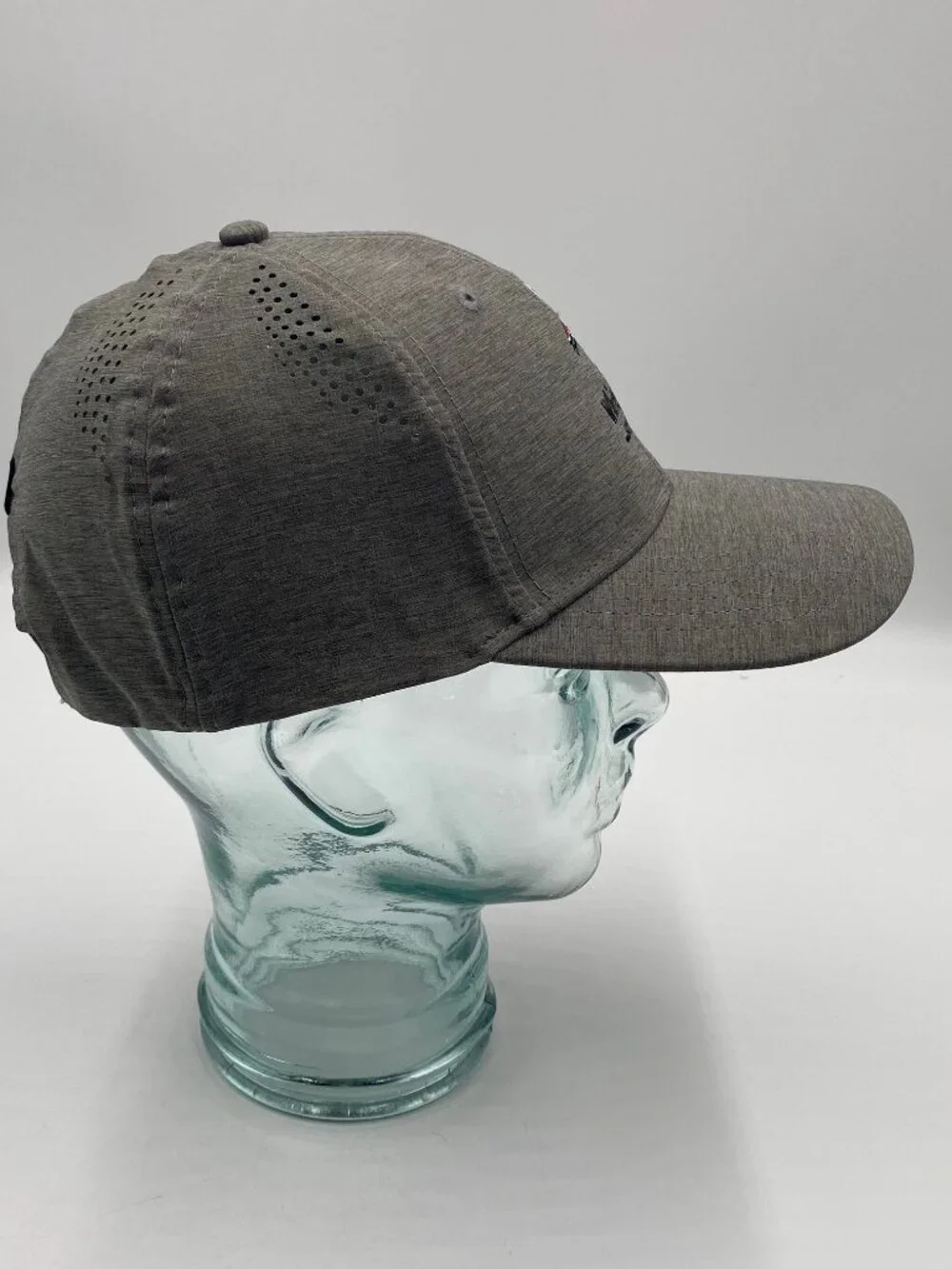 Bridgestone Golf White Heron Golf Club Hat Strapback Gray Cap OSFA Adjustable